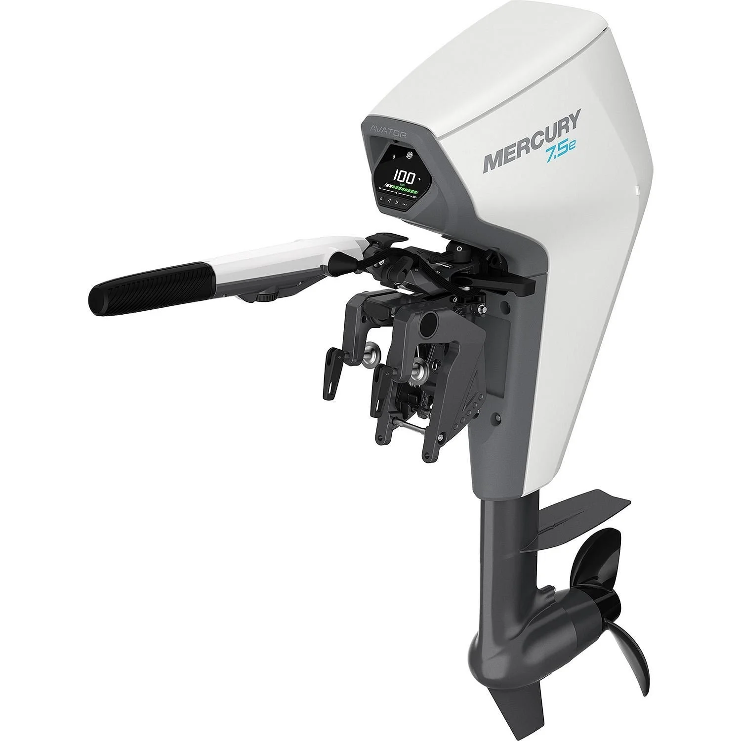 1026-1-1.webp Mercury Avator 7.5e Tiller Electric Outboard Motor Kit - Image 1