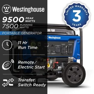 Westinghouse WGen7500c 9500 Peak Watt Portable Generators. - Image 5