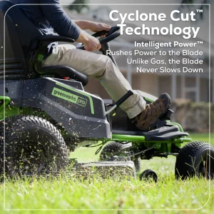 Greenworks 60V 42″ Cordless Battery CrossoverT Riding Lawn Mowers. - Image 4