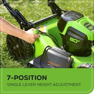 Greenworks 80V 21″ Cordless Self-Propelled Lawn Mowers. - Image 4
