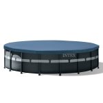 Intex Ultra XTR Frame 18′ x 52″ Above Ground Swimming Pool with Sand Filter Pump, Ladder, Cover, & Maintenance Accessory Kit with Vacuum and Skimmer - Image 4