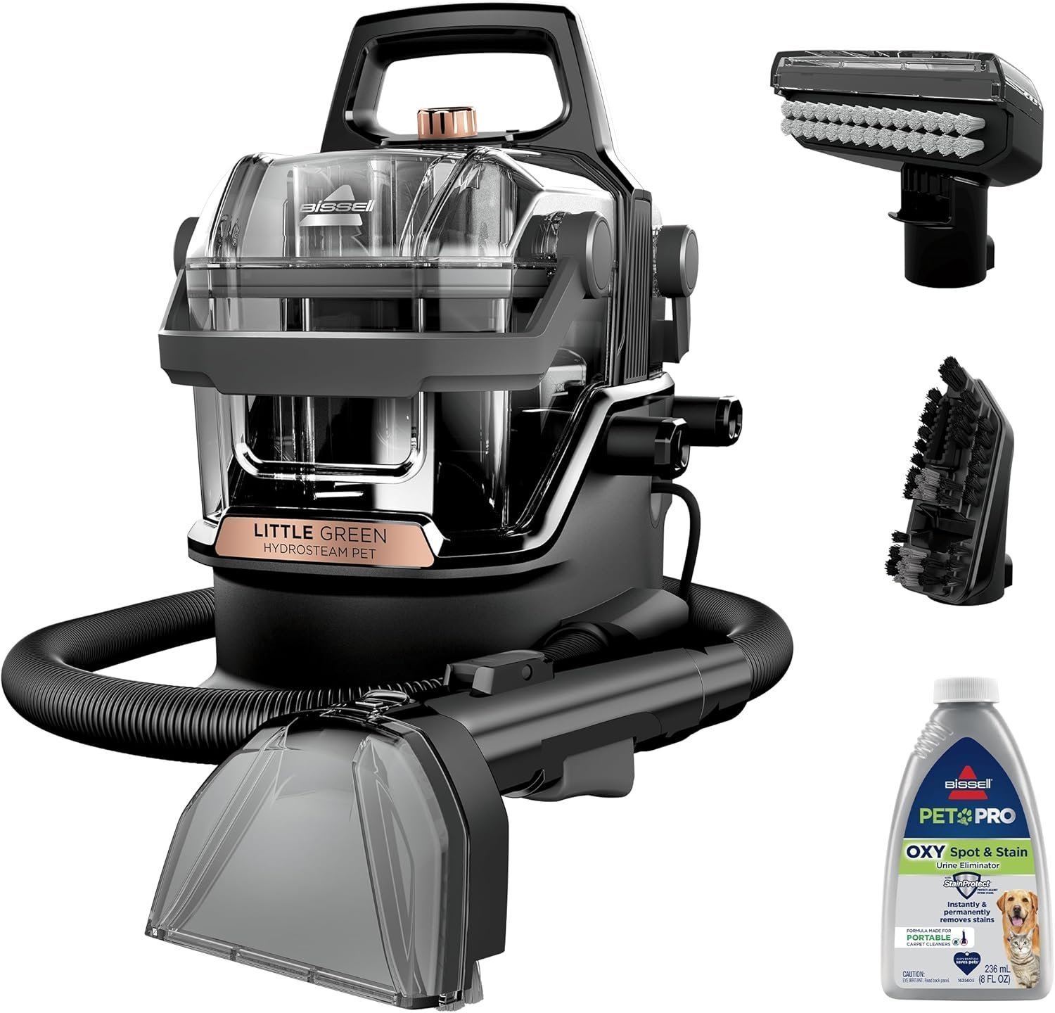 81LeGewL7iL._AC_SL1500-2.jpg BISSELL Little Green HydroSteam 3618 Portable Carpet & Upholstery Cleaner - Image 1