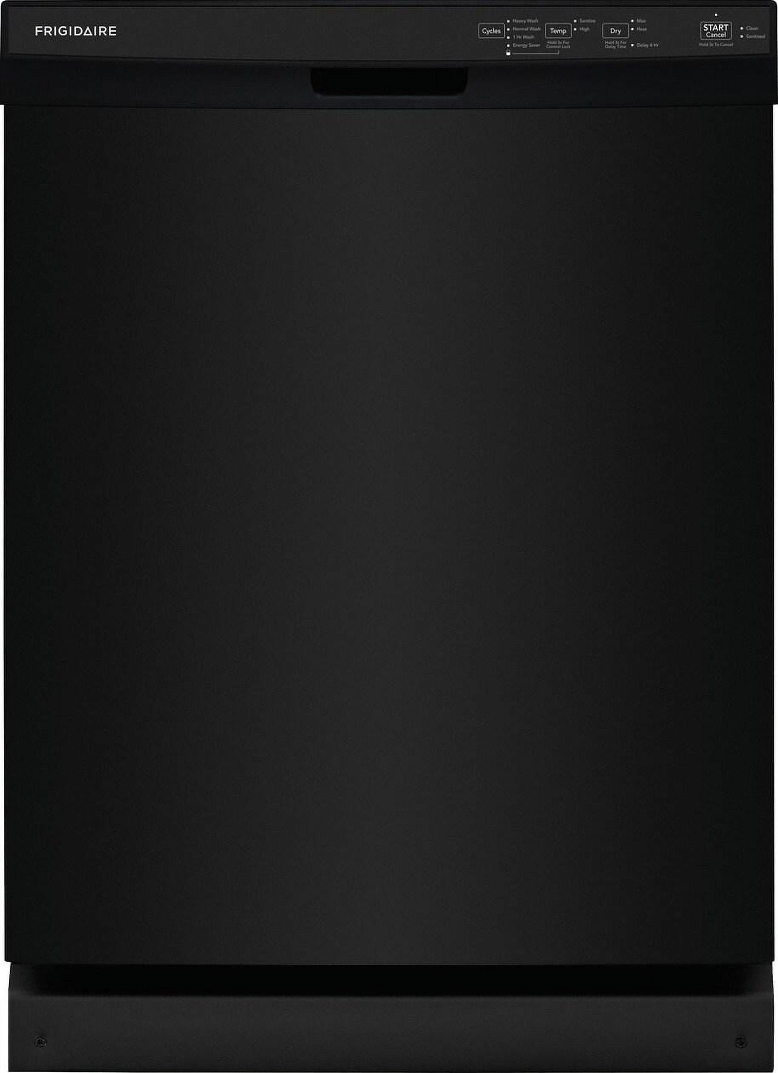 Frigidaire-FDPC4314AB-dishwashers-24-standard_09000547-f01a-4d72-a4d3-22ae2be0068d.7d159fcc709d9741305a370bf95a9e37.jpg Frigidaire 24″ Built-In Dishwasher, Front Control, Black - Image 1