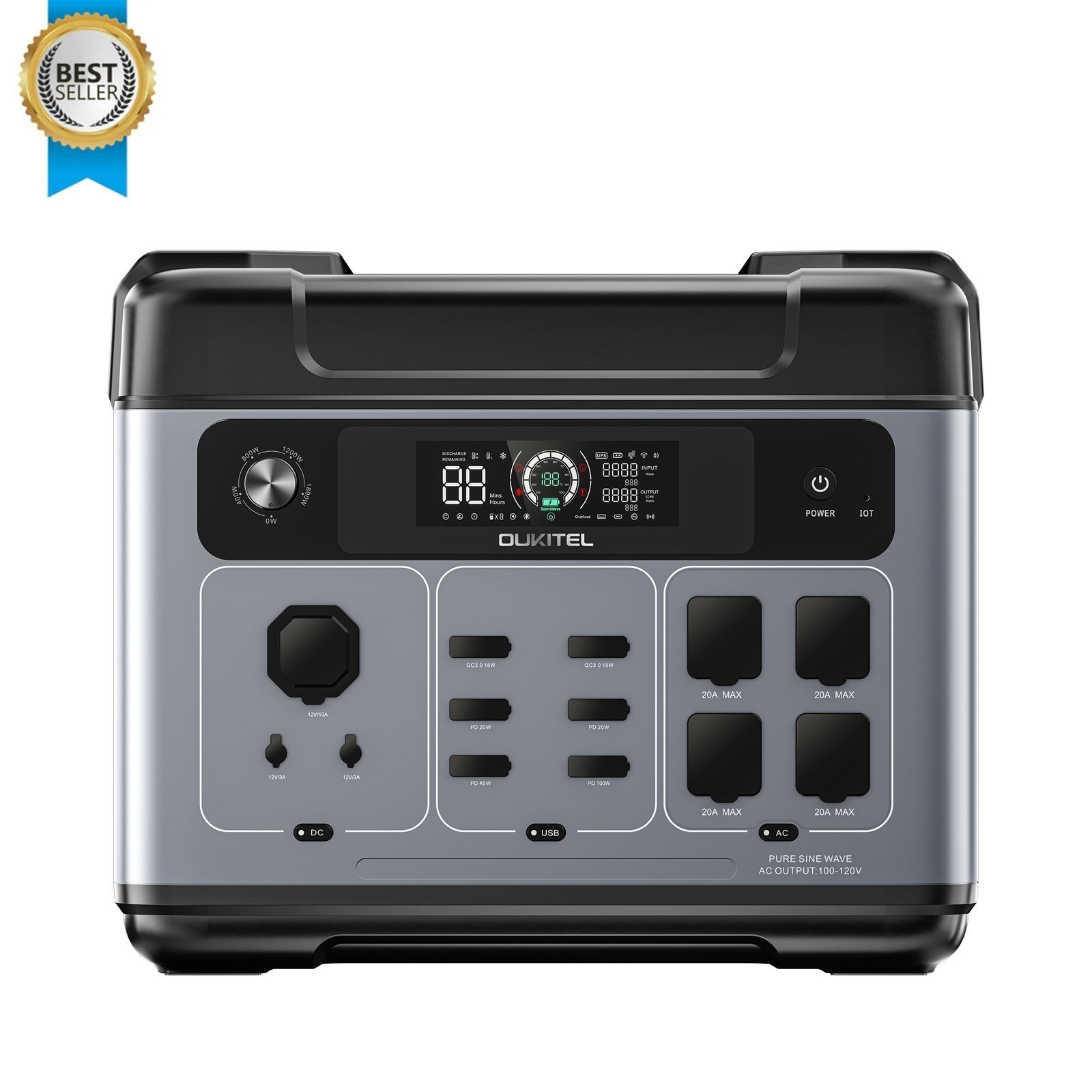 P2001_Plus_cd33be84-4927-4f63-b40d-da81b0af1b30-1.jpg OUKITEL P2001 Plus Portable Power Station 2400W/2048Wh - Image 1