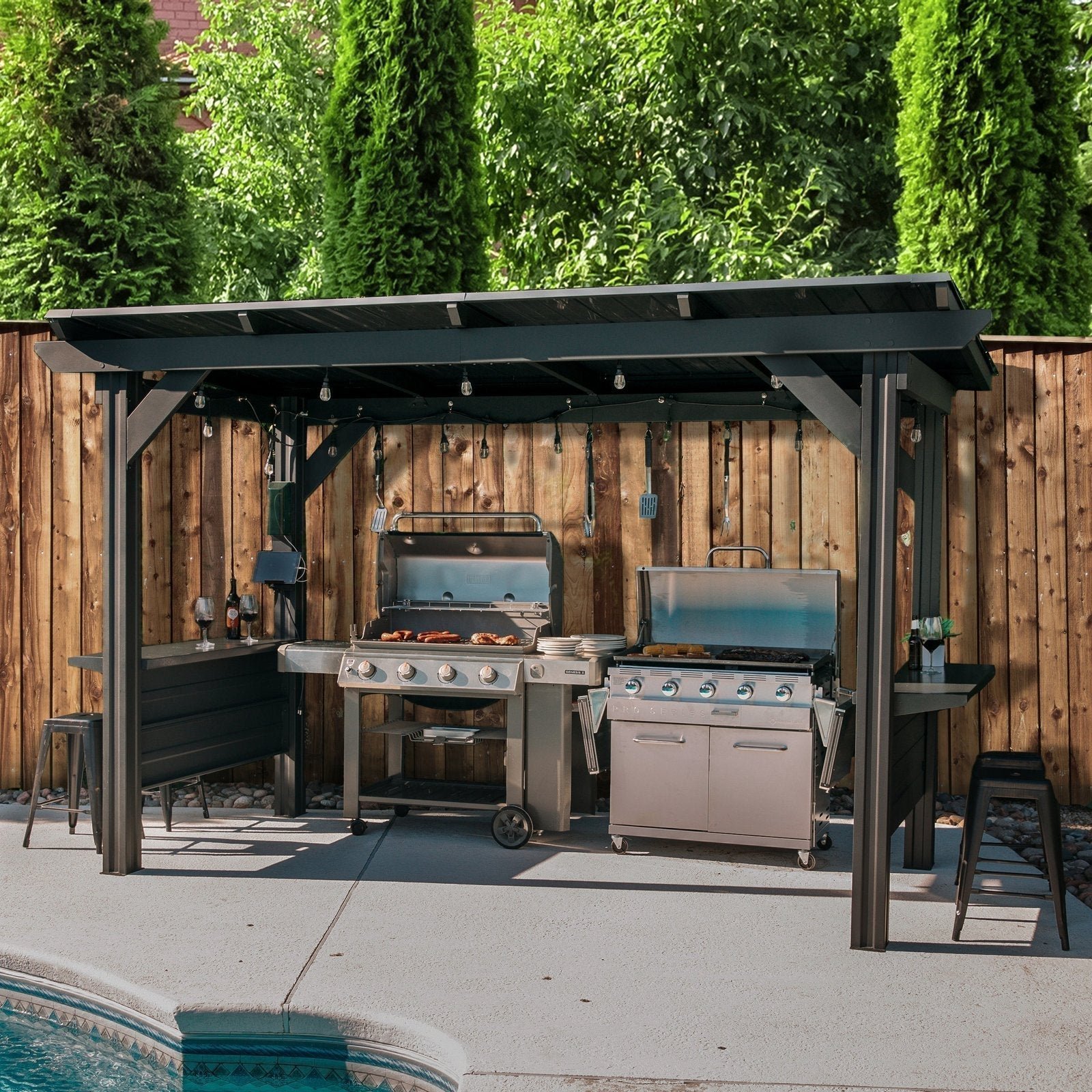 Rockport-XL-Steel-Grill-Gazebo-Hero-2-1.jpg Rockport XL Steel Grill Gazebo - Image 1