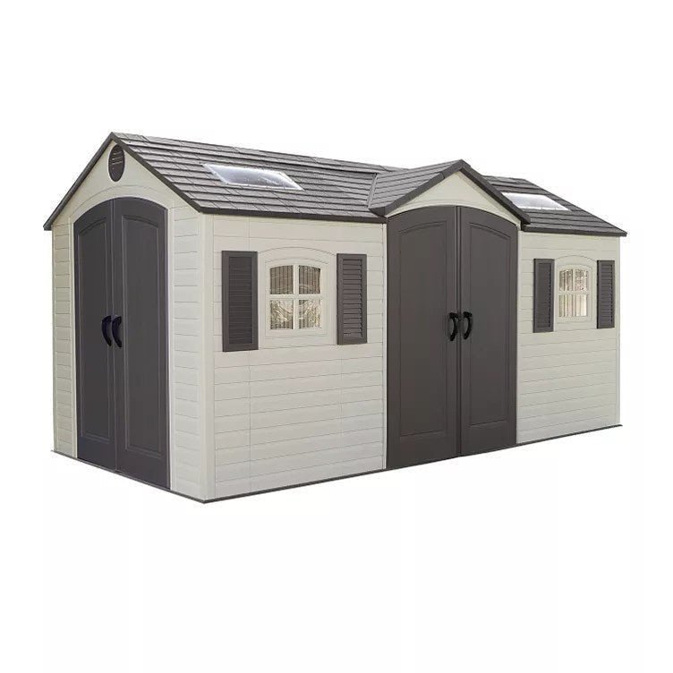 img-2179.jpg Lifetime 15′ x 8′ Dual-Entry Outdoor Storage Shed - Image 1