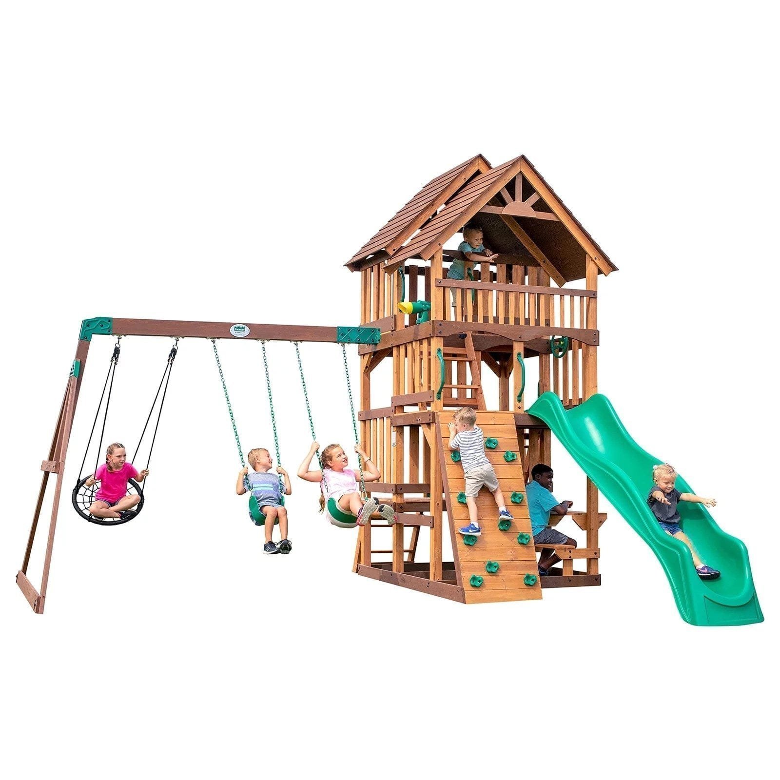 img-772.jpg Backyard discovery shenandoah wooden swing set - Image 1