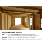 Best barns Hampton 12×24 Wood Storage Shed Kit Installation Included - Image 3